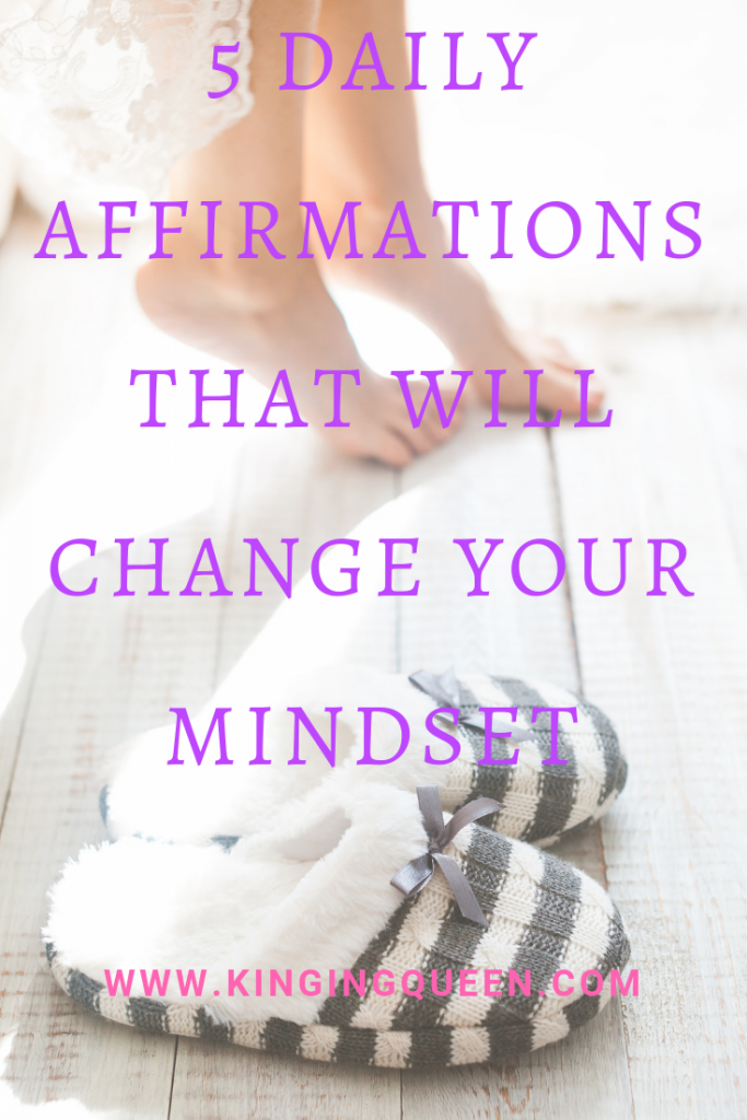 photo showing 5 daily affirmations that will change your mindset
