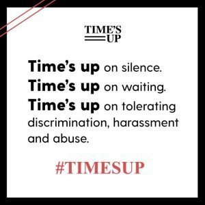 Time's up text
