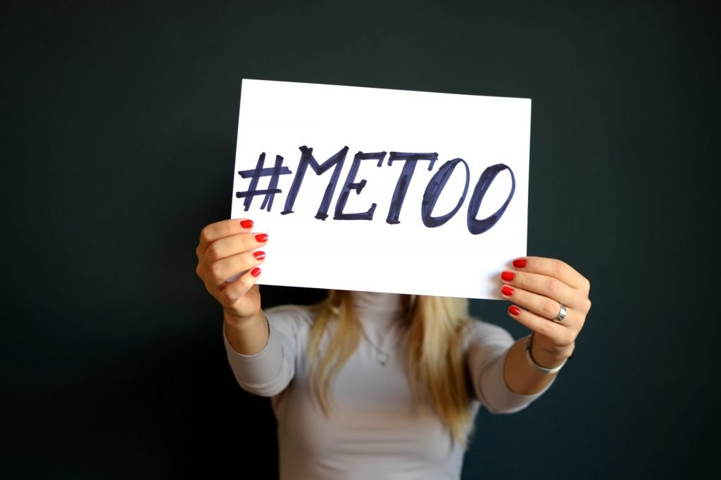 #metoo banner for the Time's Up movement