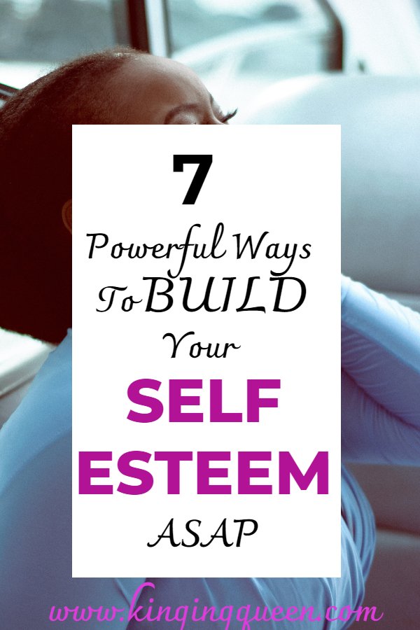 graphic showing how to build self esteem