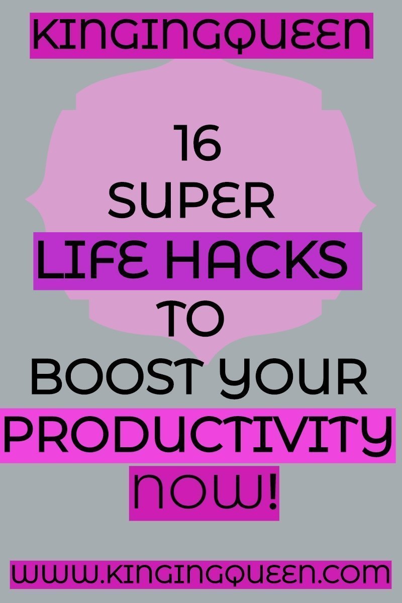 life hacks for improving productivity