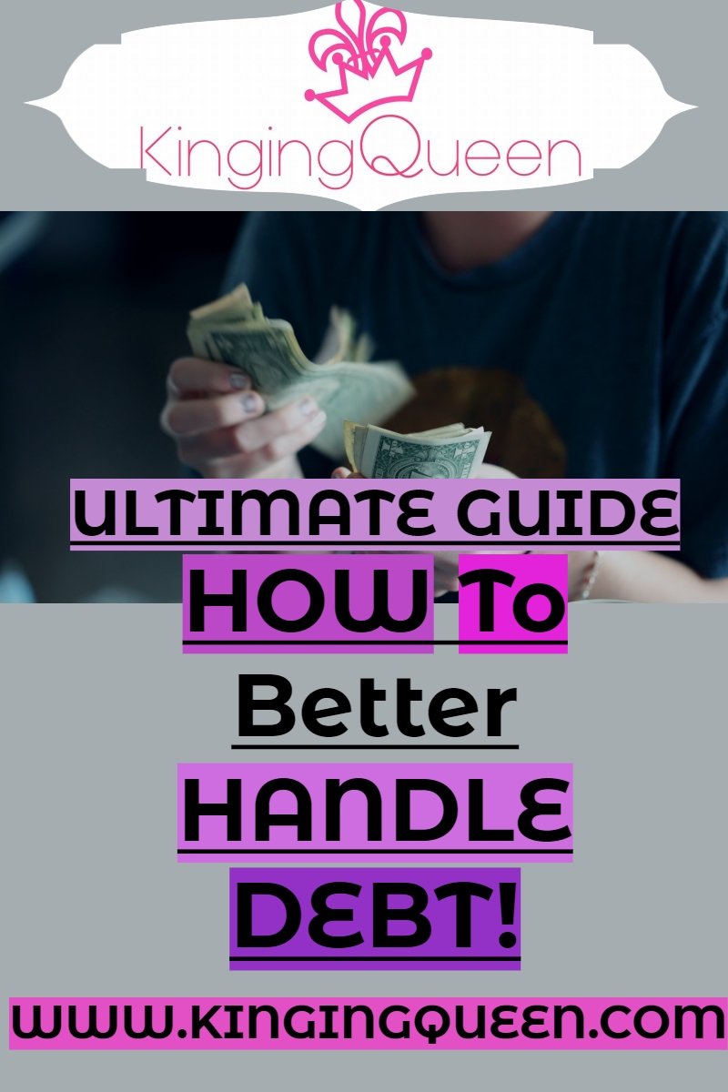 graphic showing how to better handle debt