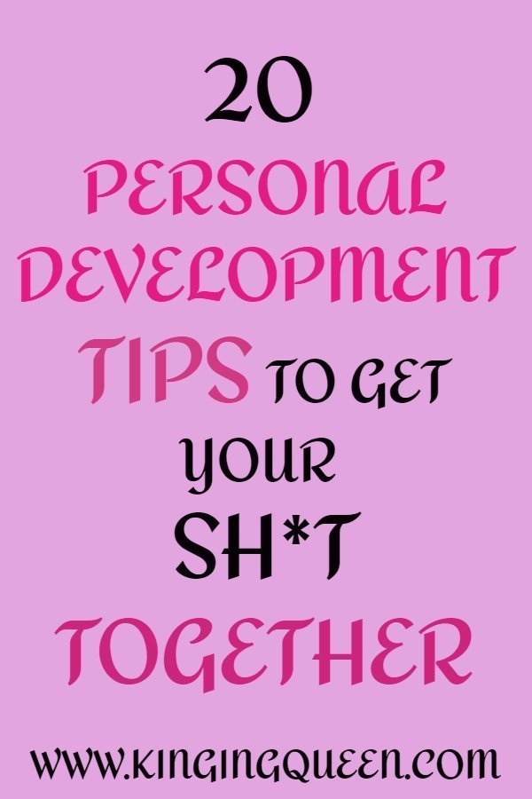personal self development tips