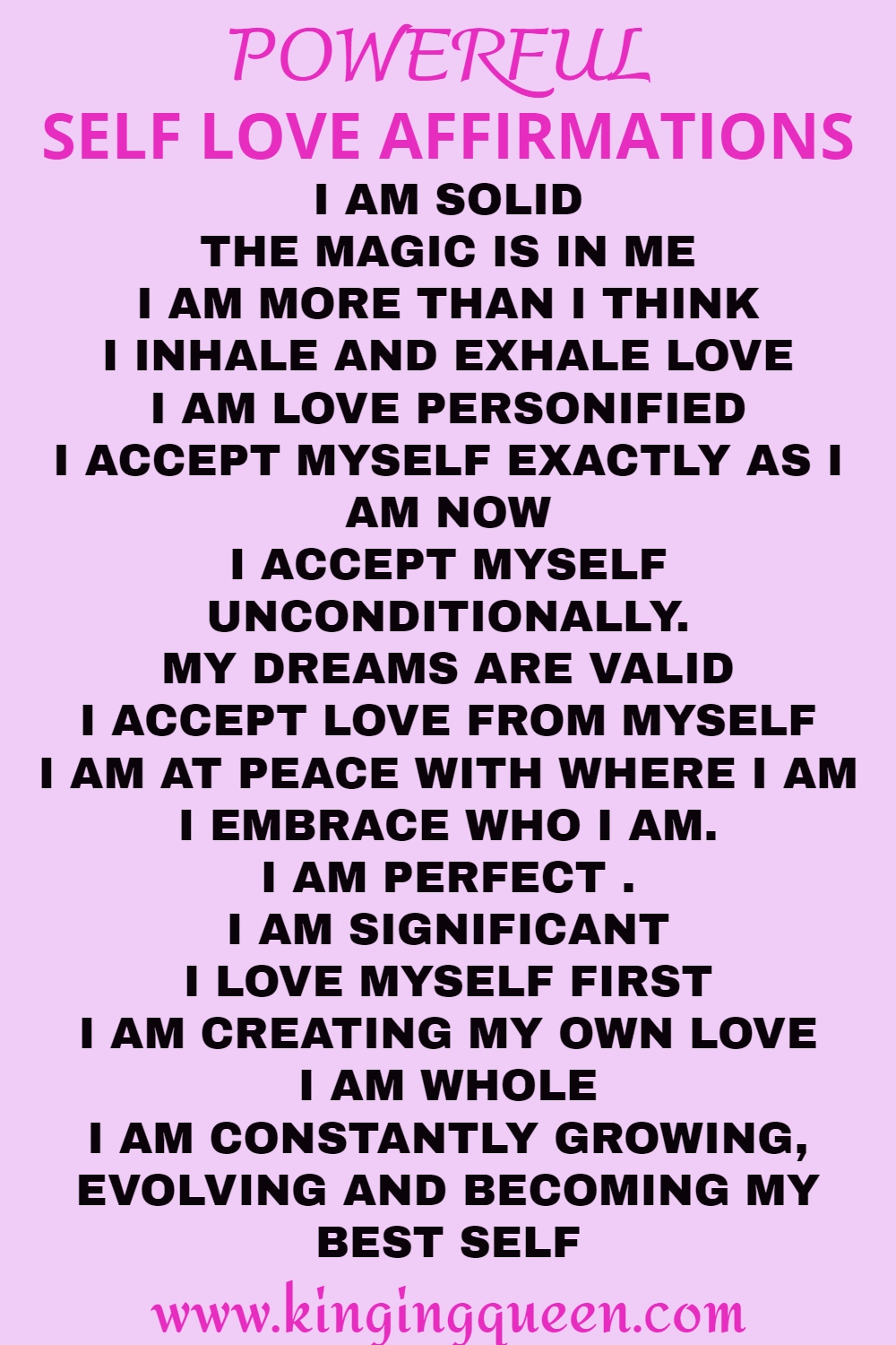 Affirmations For Self Love To Help You Build Self Esteem & Worth