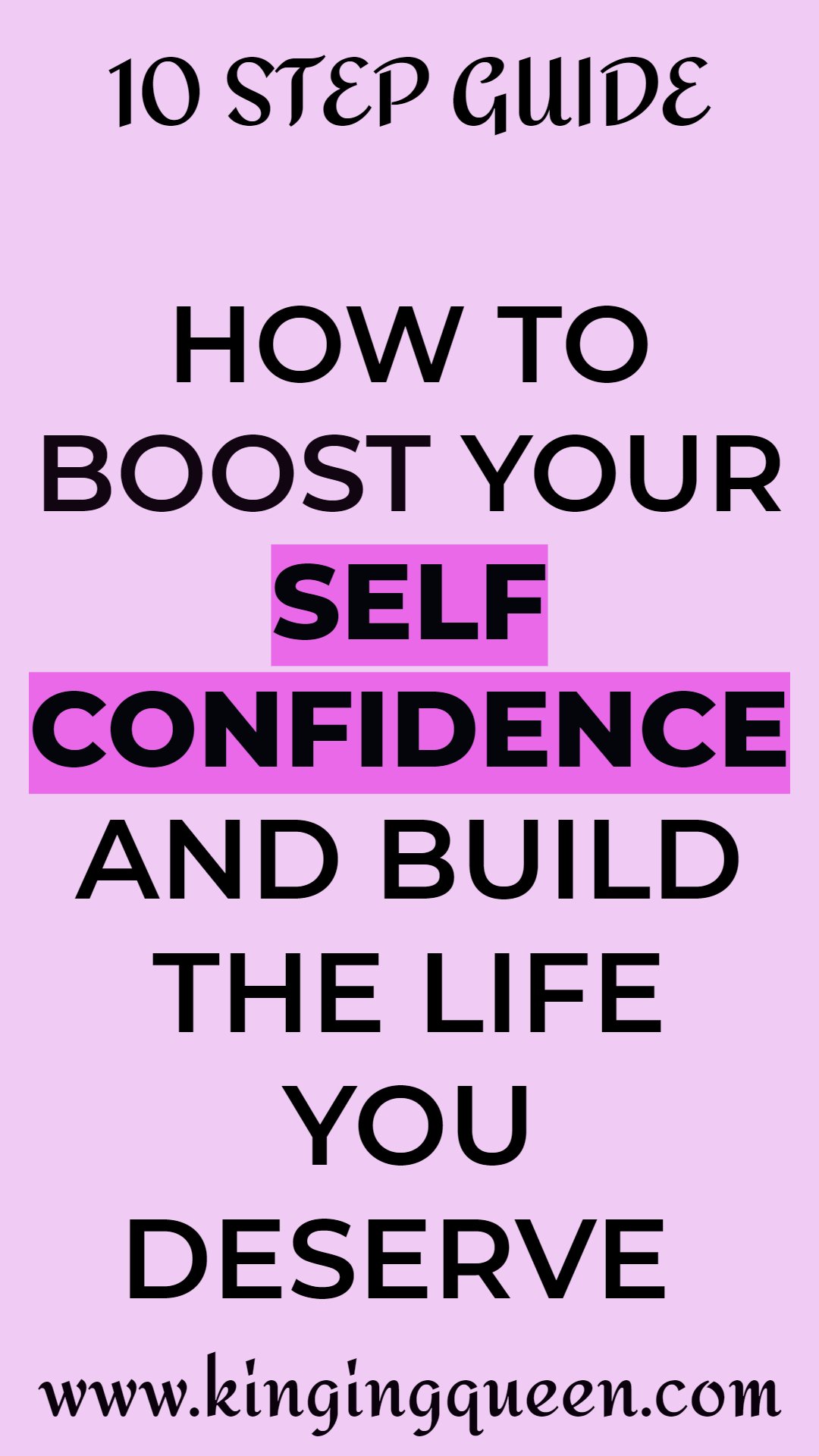 How to boost self confidence