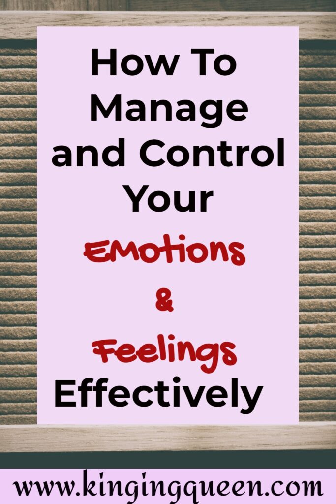 how to manage your emotions effectively