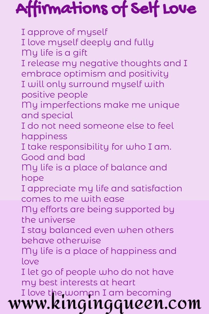 affirmations of self love