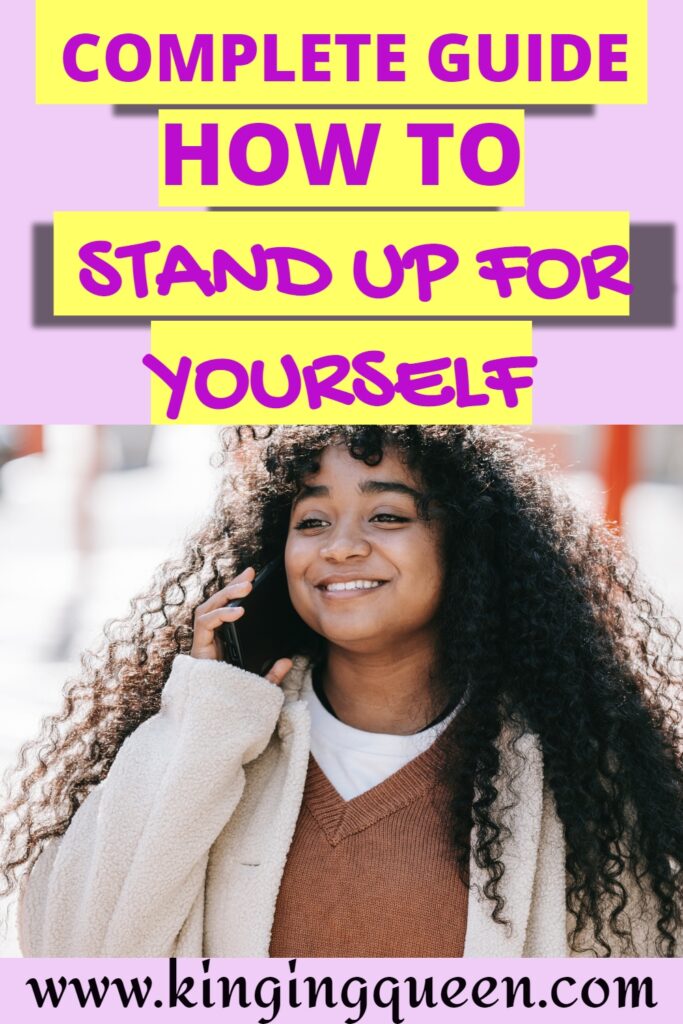 how to stand up for yourself