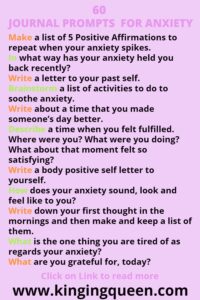 60 Journal Prompts For Anxiety That Will Improve Your Mental Well Being