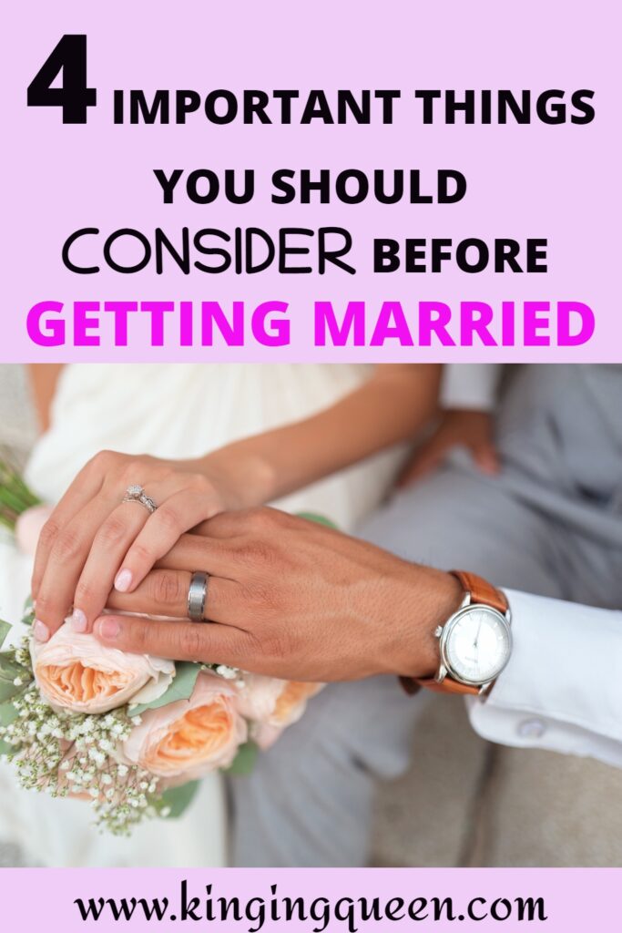 what to consider before marriage