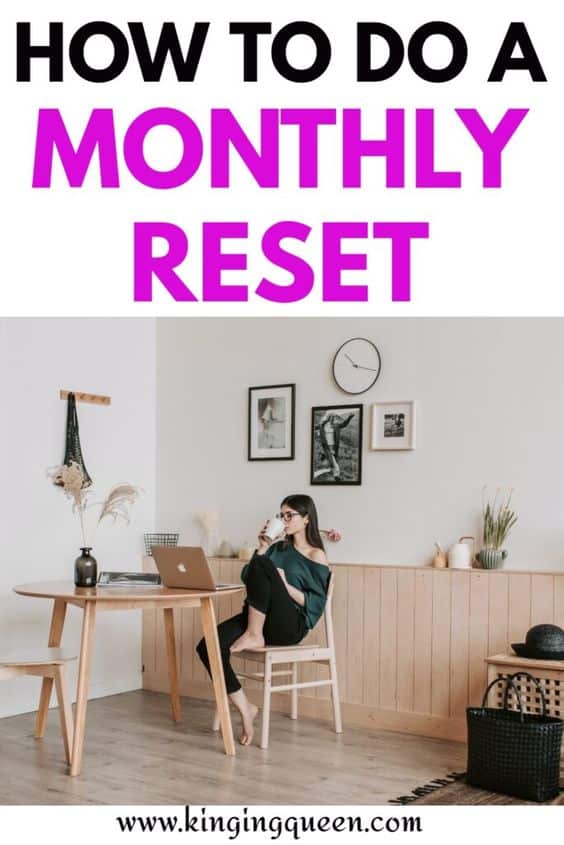 how to do a monthly reset