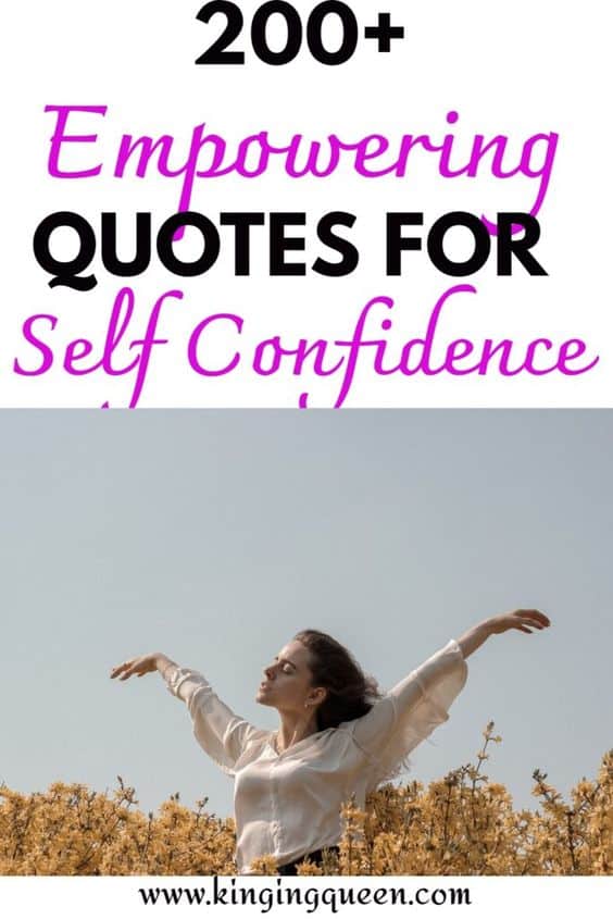 quotes about self Confidence