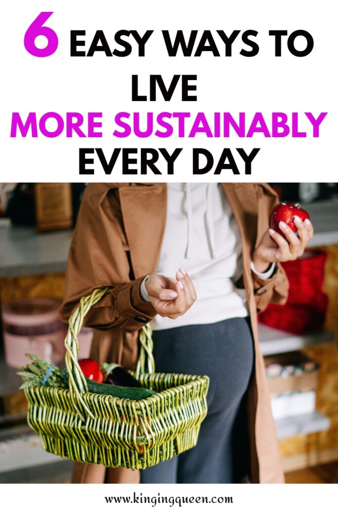 how to live more sustainable
