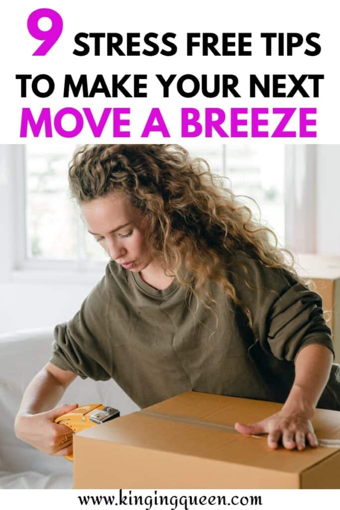 tips for a stress free move to a new home