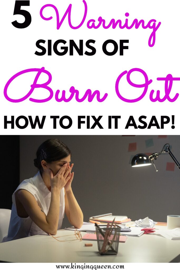 signs of burn out