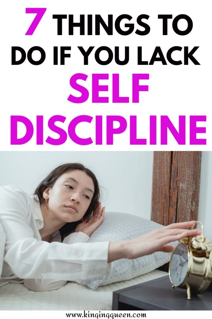 signs you lack discipline